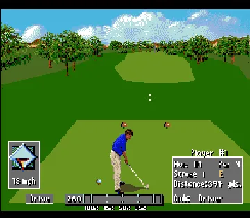 PGA European Tour (USA) screen shot game playing